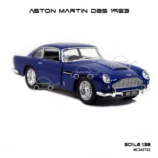 โมเดลรถ ASTON MARTIN DB5 1963 สีน้ำเงิน (1:38) โมเดลสำเร็จ