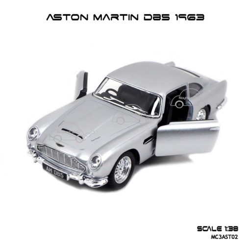 โมเดลรถ ASTON MARTIN DB5 1963 สีบรอนด์เงิน (1:38) เปิดประตูได้