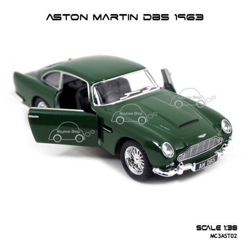 โมเดลรถ ASTON MARTIN DB5 1963 สีเขียว (1:38) เปิดประตูซ้ายขวาได้