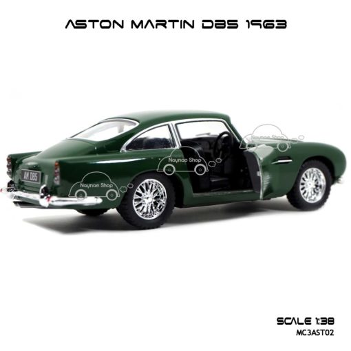โมเดลรถ ASTON MARTIN DB5 1963 สีเขียว (1:38) ภายในรถเหมือนจริง