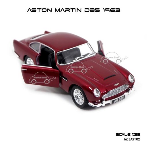 โมเดลรถ ASTON MARTIN DB5 1963 สีแดง (1:38) เปิดประตูซ้ายขวาได้