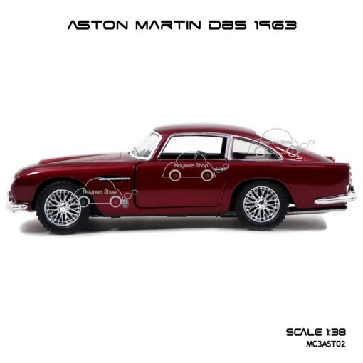 โมเดลรถ ASTON MARTIN DB5 1963 สีแดง (1:38) รถเหล็ก รุ่นขายดี