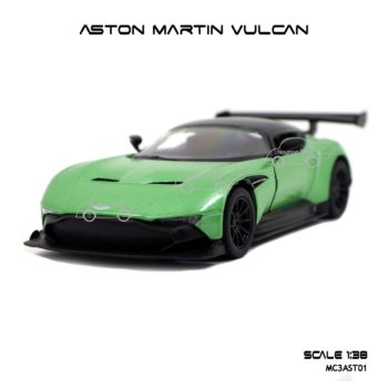 โมเดลรถเหล็ก ASTON MARTIN VULCAN สีเขียว (1:38) พร้อมตั้งโชว์