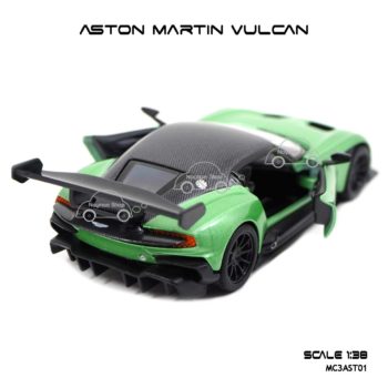 โมเดลรถเหล็ก ASTON MARTIN VULCAN สีเขียว (1:38) เปิดประตูซ้ายขวาได้