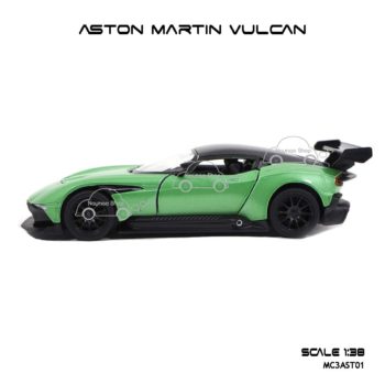 โมเดลรถเหล็ก ASTON MARTIN VULCAN สีเขียว (1:38) เปิดประตูซ้ายขวาได้ พร้อมตั้งโชว์