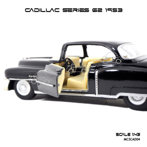 โมเดลรถ CADILLAC SERIES 62 1953 สีดำ (1:43) ภายในรถ เหมือนจริง