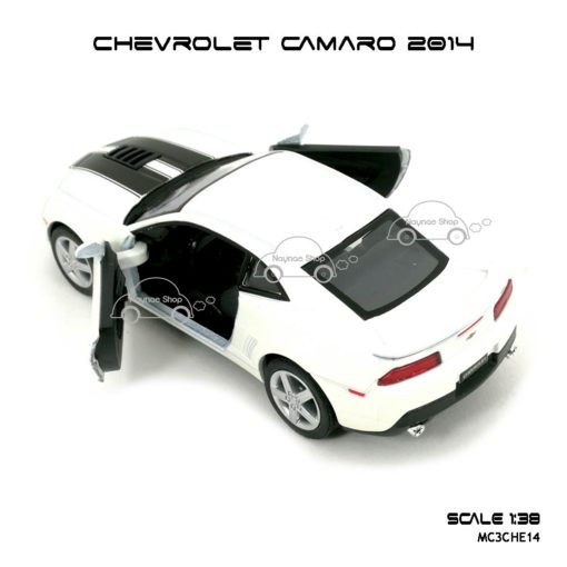 โมเดลรถ CHEVROLET CAMARO 2014 สีขาว (1:38) รถโมเดลเหมือนจริง