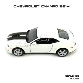 โมเดลรถ CHEVROLET CAMARO 2014 สีขาว (1:38) รถเหล็ก ประกอบสำเร็จ