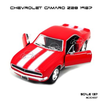 โมเดลรถ CHEVROLET CAMARO Z28 1967 สีแดง (1:37) รถเหล็ก สวยๆ