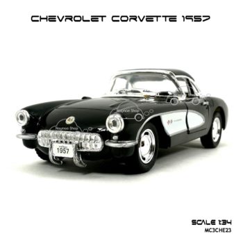 โมเดลรถ CHEVROLET CORVETTE 1957 สีดำ (1:34)