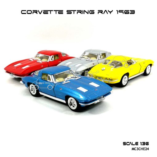 โมเดลรถ CORVETTโมเดลรถ CORVETTE STRING RAY 1963 สีเหลือง (1:36) รถเหล็กสวยๆโมเดลรถ CORVETTE STRING RAY 1963 (1:36)
