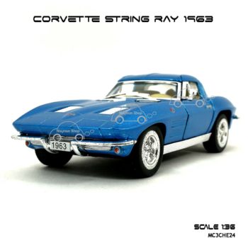 โมเดลรถ CORVETTE STRING RAY 1963 สีฟ้า (1:36)