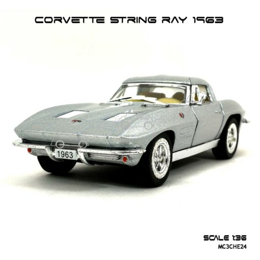 โมเดลรถ CORVETTE STRING RAY 1963 สีบรอนด์ (1:36) โมเดลประกอบสำเร็จ