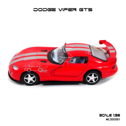 โมเดลรถเหล็ก DODGE VIPER GTS (1:36) มีลานดึงปล่อยรถวิ่งได้