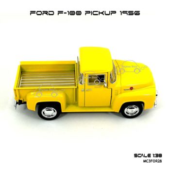 โมเดลรถ FORD F-100 PICKUP 1956 สีเหลือง (1:38) รถโมเดล เหมือนจริง
