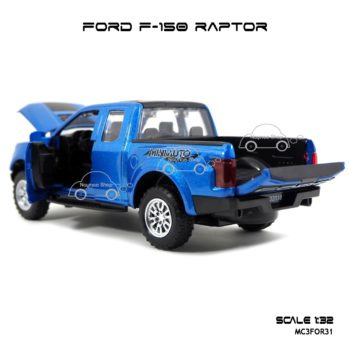 โมเดลรถ FORD F-150 RAPTOR สีน้ำเงิน (1:32) ฟอร์ดแร็พเตอร์