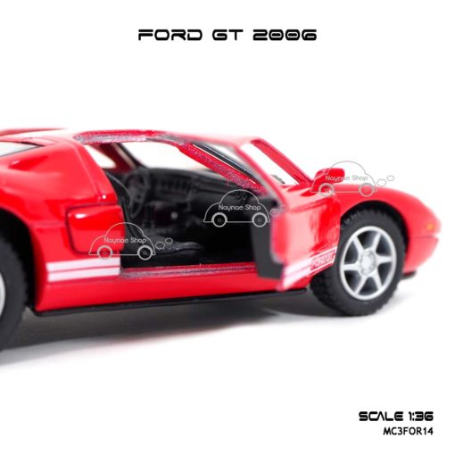 โมเดลรถ FORD GT 2006 สีแดง (1:36) ภายในรถเหมือนจริง