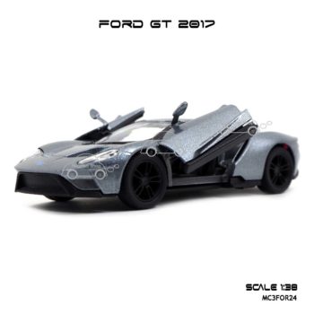 โมเดลรถ FORD GT 2017 สีเทา (1:38) เปิดประตูปีกนกได้