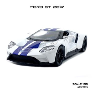 โมเดลรถ FORD GT 2017 คาดลาย สีขาว (1:38) โมเดลรถสปอร์ต