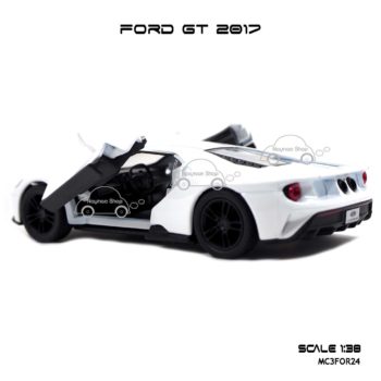 โมเดลรถ FORD GT 2017 สีขาว (1:38) ภายใน เหมือนรถจริง