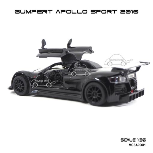 โมเดลรถ GUMPERT APOLLO SPORT 2010 สีดำ (1:36) ภายในรถเหมือนจริง