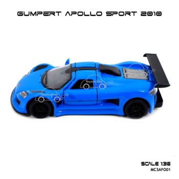 โมเดลรถสปอร์ต GUMPERT APOLLO SPORT 2010 สีน้ำเงิน (1:36) รถโมเดล เหมือนจริง