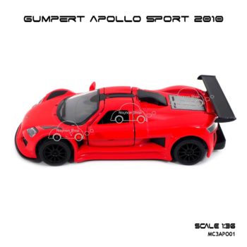 โมเดลรถสปอร์ต GUMPERT APOLLO SPORT 2010 สีแดง (1:36) รถเหล็ก โมเดล