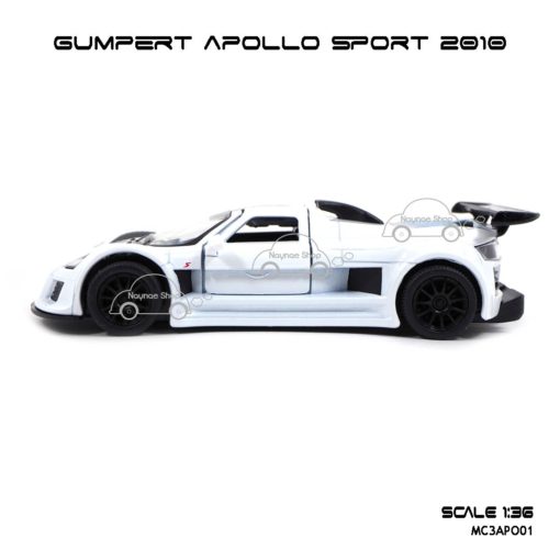 โมเดลรถสปอร์ต GUMPERT APOLLO SPORT 2010 สีขาว (1:36) รถจำลอง ขายส่ง