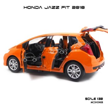 โมเดล honda jazz fit 2018 สีส้ม (1:32) ภายในรถ จำลองเหมือนจริง