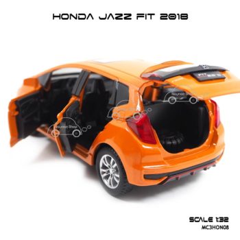 โมเดล honda jazz fit 2018 สีส้ม (1:32) โมเดลรถ ประกอบสำเร็จ