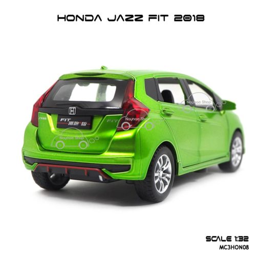 โมเดล honda jazz fit 2018 สีเขียว (1:32) รถโมเดลเหมือนจริง