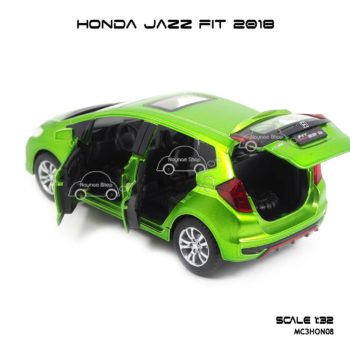 โมเดล honda jazz fit 2018 สีเขียว (1:32) รถโมเดล จำลองเหมือนจริง รุ่นขายดี