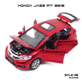 โมเดล honda jazz fit 2018 สีแดง (1:32) โมเดลรถยนต์ เหมือนจริง