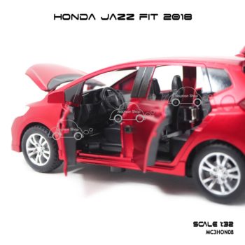 โมเดล honda jazz fit 2018 สีแดง (1:32) ภายในรถ จำลอง เหมือนจริง