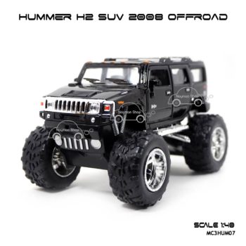 โมเดลรถ HUMMER H2 SUV 2008 OFFROAD สีดำ (1:40) รถโมเดลเหมือนจริง