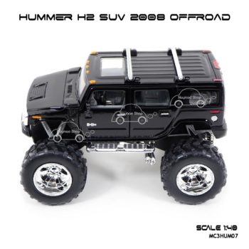 โมเดลรถ HUMMER H2 SUV 2008 OFFROAD สีดำ (1:40) รถออฟโรต