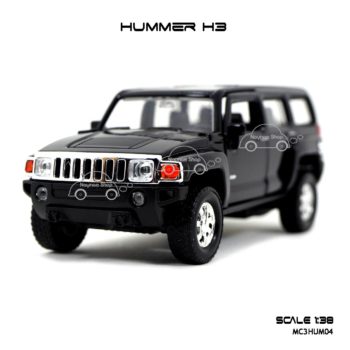 โมเดลรถเหล็ก HUMMER H3 สีดำ (1:38) โมเดลรถสวยๆ