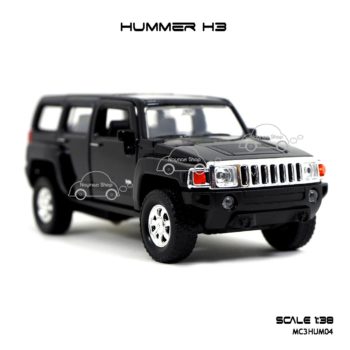 โมเดลรถเหล็ก HUMMER H3 สีดำ (1:38) โมเดลรถเหมือนจริง