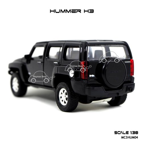 โมเดลรถเหล็ก HUMMER H3 สีดำ (1:38) รถของเล่นเหมือนจริง