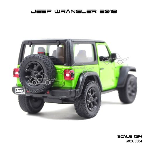 โมเดลรถ JEEP WRANGLER 2018 สีเขียว (1:34) โมเดลรถ ราคาถูก