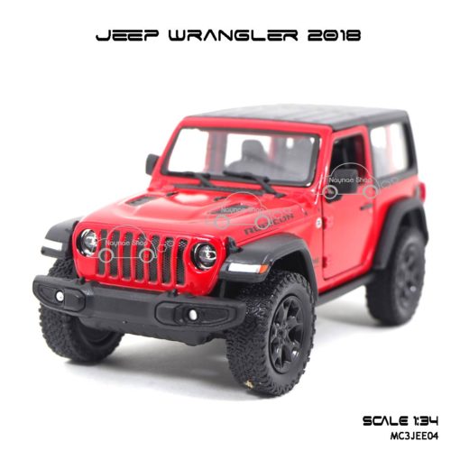 โมเดลรถ JEEP WRANGLER 2018 สีแดง (1:34)