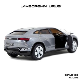 โมเดลรถ LAMBORGHINI URUS สีเทา (1:38) SUV ภายในรถจำลองเหมือนจริง