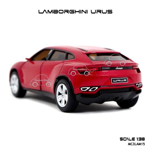 โมเดลรถ LAMBORGHINI URUS สีแดง (1:38) มีลานดึงปล่อยรถวิ่งได้