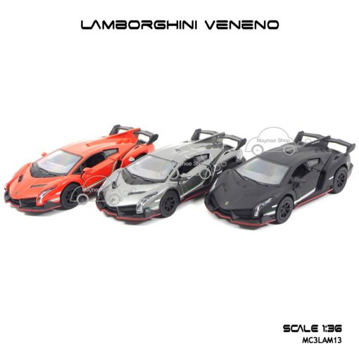 โมเดลรถเหล็ก LAMBORGHINI VENENO (1:36) มี 4 สี