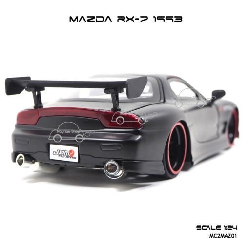 โมเดลรถ MAZDA RX-7 1993 สีดำด้าน (1:24) ท้ายรถสวยๆ