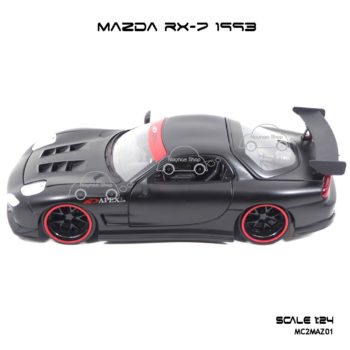 โมเดลรถ MAZDA RX-7 1993 สีดำด้าน (1:24) รถเหล็ก สวยๆ หลายรุ่น