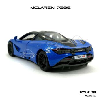 โมเดลรถ แมคลาเรน 720S สีฟ้า (1:36) ท้ายรถสวยๆ