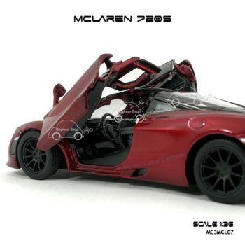 โมเดลรถ แมคลาเรน 720S สีแดง (1:36) ภายใน จำลองเหมือนจริง