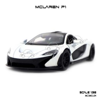 โมเดลรถเหล็ก MCLAREN P1 สีขาว (1:36)