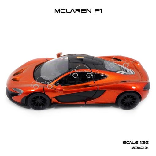 โมเดลรถเหล็ก MCLAREN P1 สีน้ำตาลส้ม (1:36) รถโมเดลจำลอง